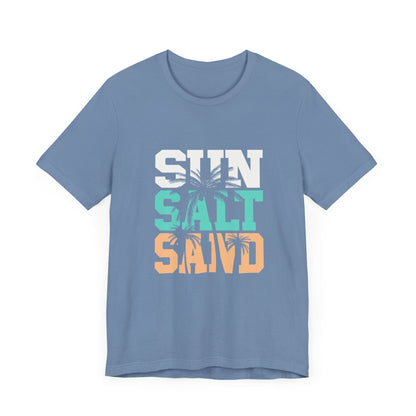 Sun Salt Sand Beach Shirt, Summer Ocean Vacation T-Shirt - Popbydesign