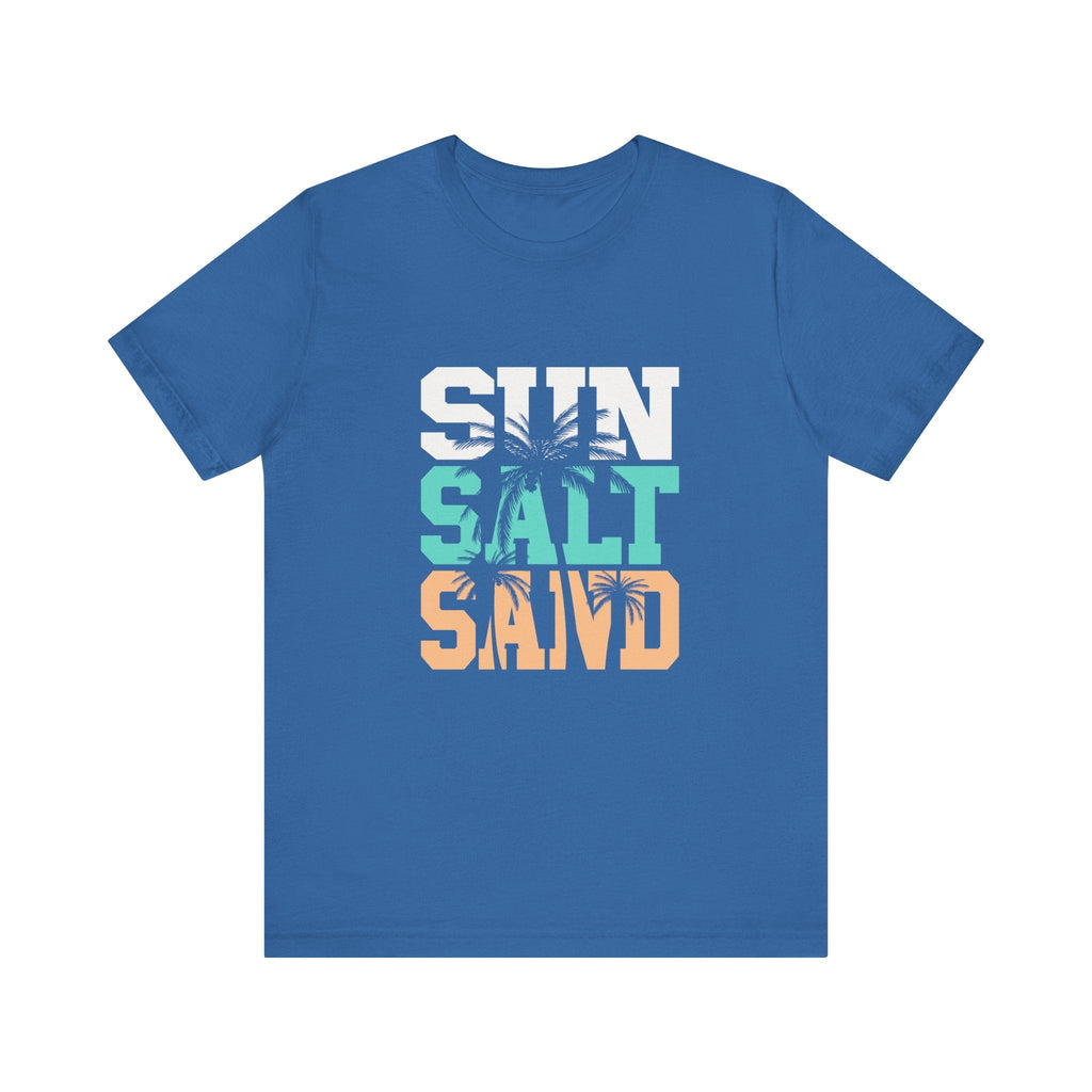 Sun Salt Sand Beach Shirt, Summer Ocean Vacation T-Shirt by PopCultureByDesign36