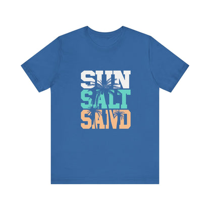 Sun Salt Sand Beach Shirt, Summer Ocean Vacation T-Shirt - Popbydesign