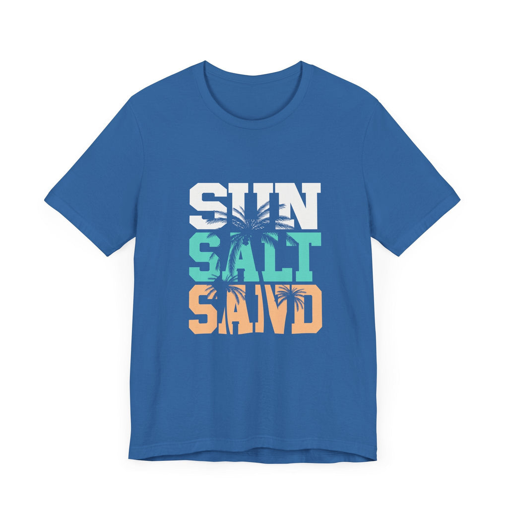 Sun Salt Sand Beach Shirt, Summer Ocean Vacation T-Shirt by PopCultureByDesign36