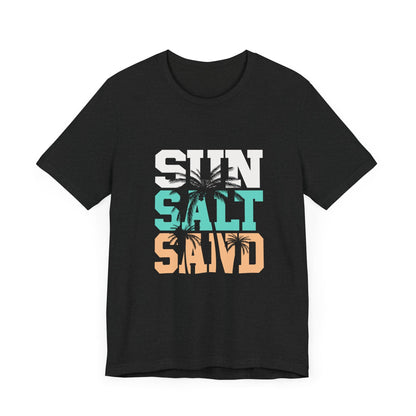 Sun Salt Sand Beach Shirt, Summer Ocean Vacation T-Shirt - Popbydesign