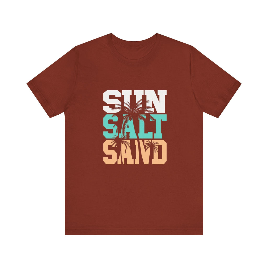 Sun Salt Sand Beach Shirt, Summer Ocean Vacation T-Shirt by PopCultureByDesign36