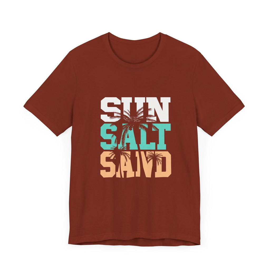 Sun Salt Sand Beach Shirt, Summer Ocean Vacation T-Shirt by PopCultureByDesign36
