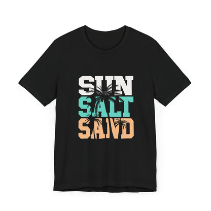 Sun Salt Sand Beach Shirt, Summer Ocean Vacation T-Shirt - Popbydesign