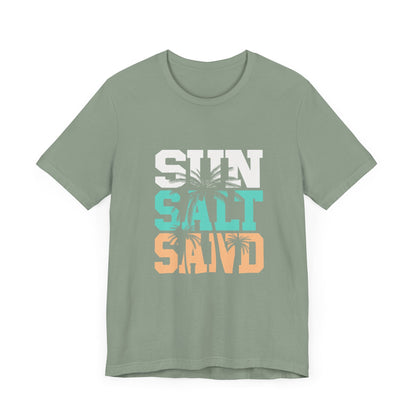 Sun Salt Sand Beach Shirt, Summer Ocean Vacation T-Shirt - Popbydesign