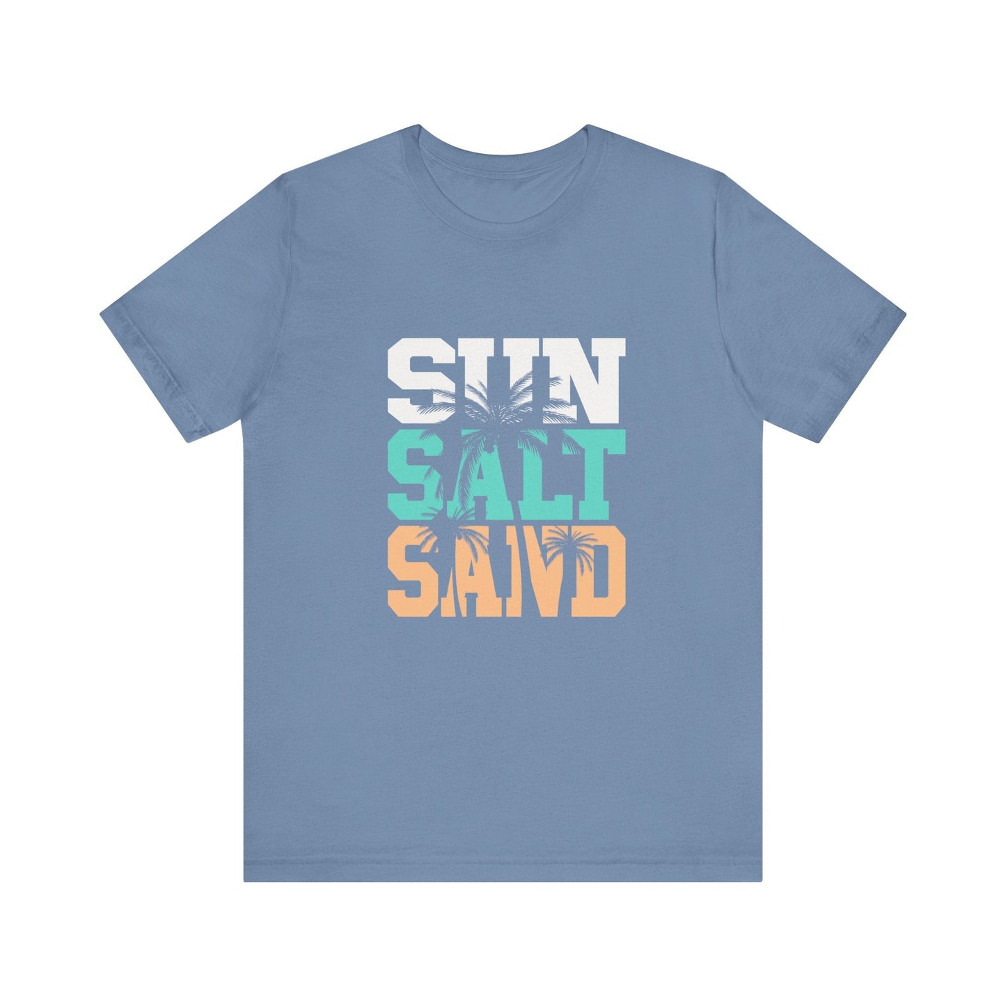 Sun Salt Sand Beach Shirt, Summer Ocean Vacation T-Shirt - Popbydesign