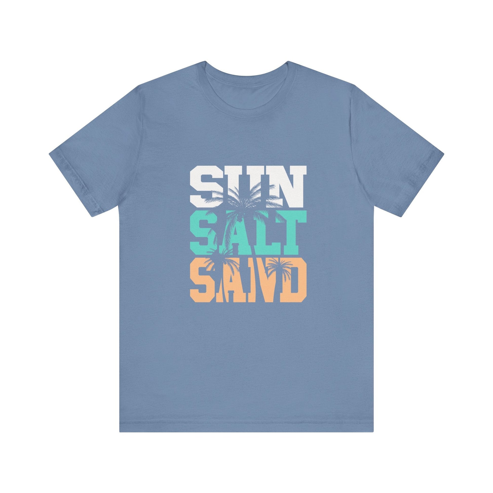 Sun Salt Sand Beach Shirt, Summer Ocean Vacation T-Shirt - Popbydesign