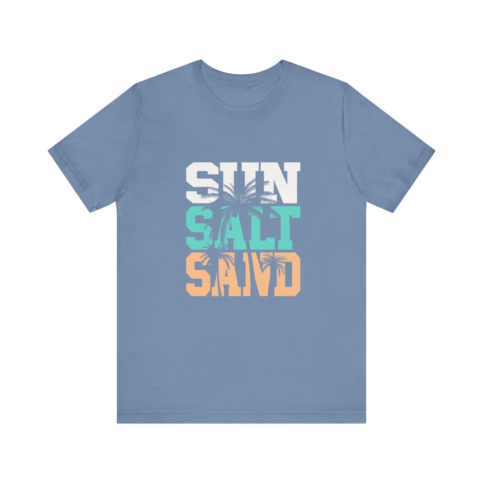 Sun Salt Sand Beach Shirt, Summer Ocean Vacation T-Shirt by PopCultureByDesign36
