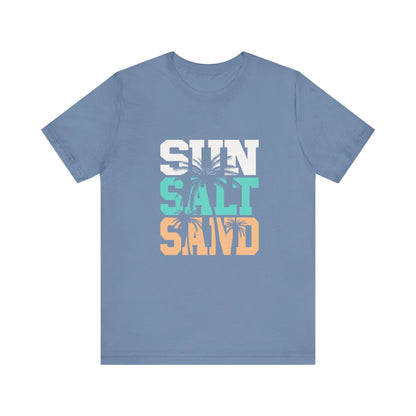 Sun Salt Sand Beach Shirt, Summer Ocean Vacation T-Shirt - Popbydesign