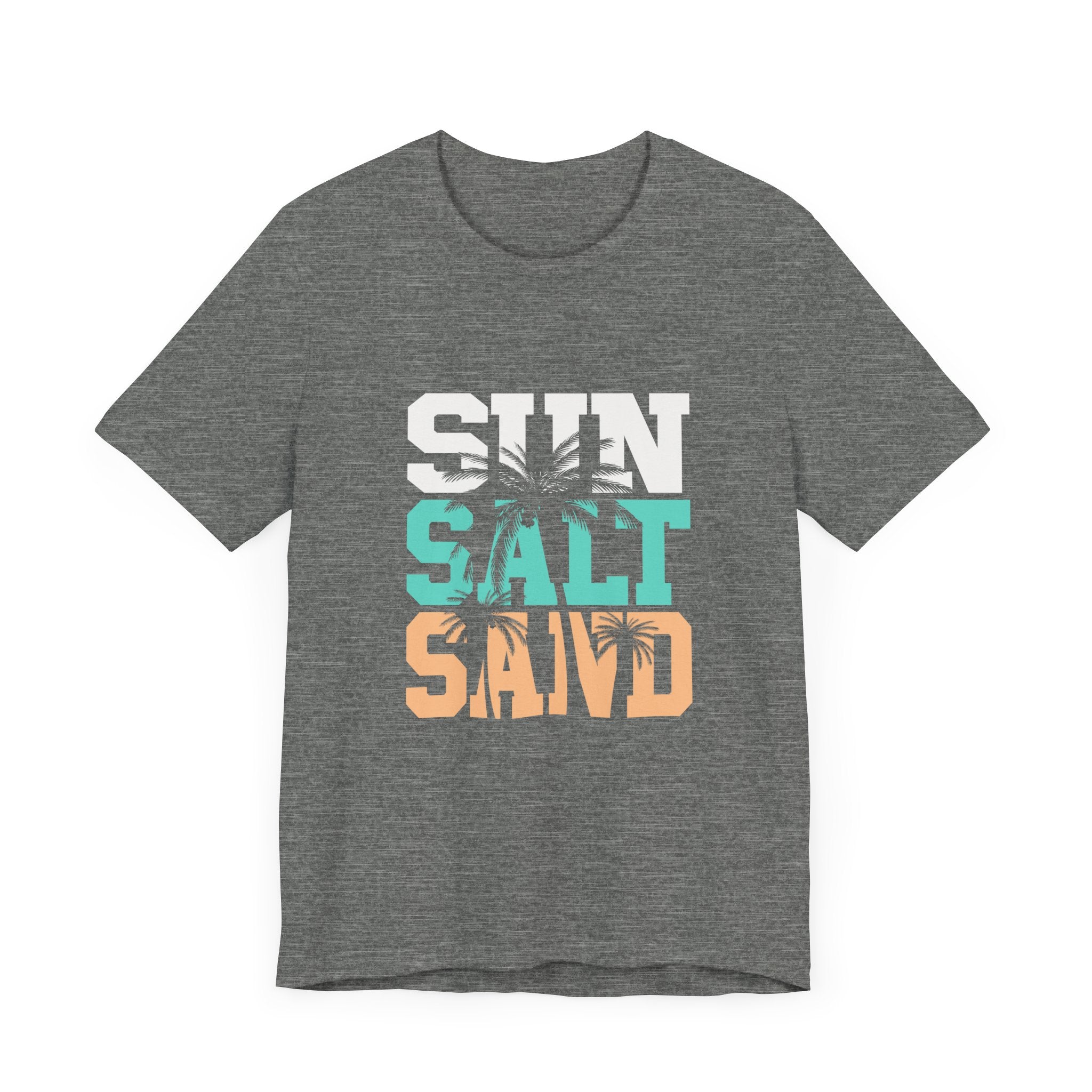 Sun Salt Sand Beach Shirt, Summer Ocean Vacation T-Shirt by PopCultureByDesign36
