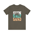 Sun Salt Sand Beach Shirt, Summer Ocean Vacation T-Shirt by PopCultureByDesign36