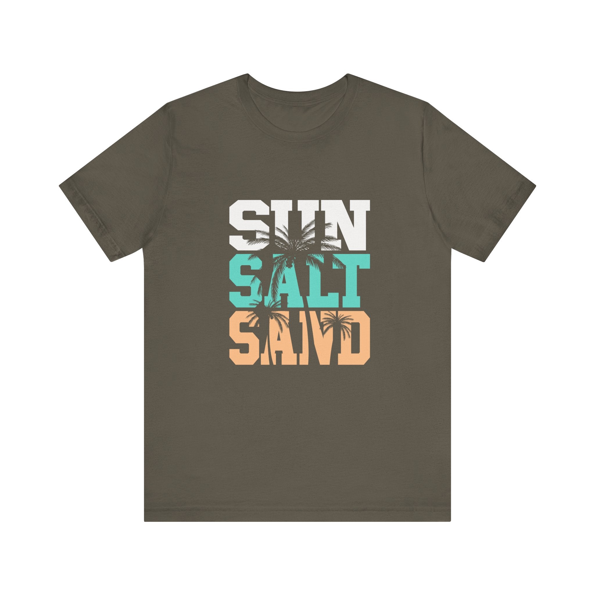 Sun Salt Sand Beach Shirt, Summer Ocean Vacation T-Shirt by PopCultureByDesign36