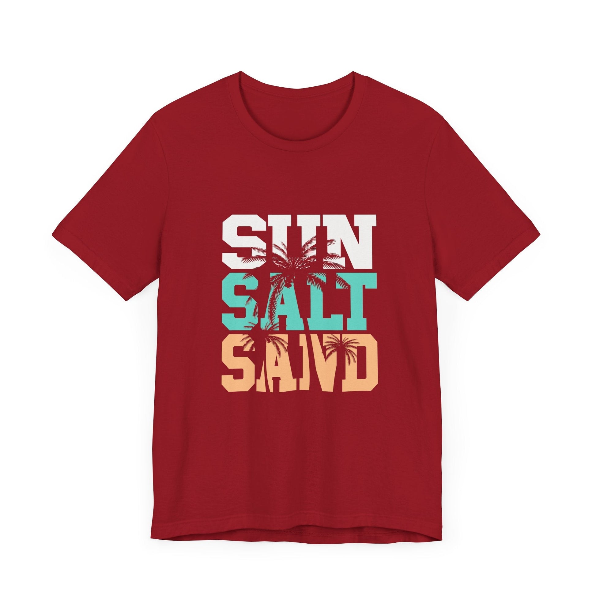 Sun Salt Sand Beach Shirt, Summer Ocean Vacation T-Shirt - Popbydesign