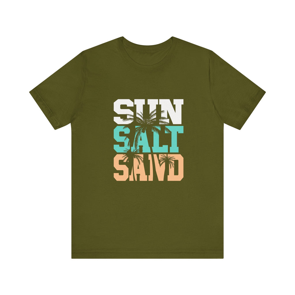 Sun Salt Sand Beach Shirt, Summer Ocean Vacation T-Shirt by PopCultureByDesign36