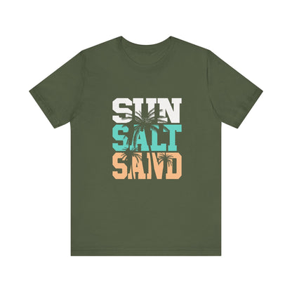 Sun Salt Sand Beach Shirt, Summer Ocean Vacation T-Shirt - Popbydesign