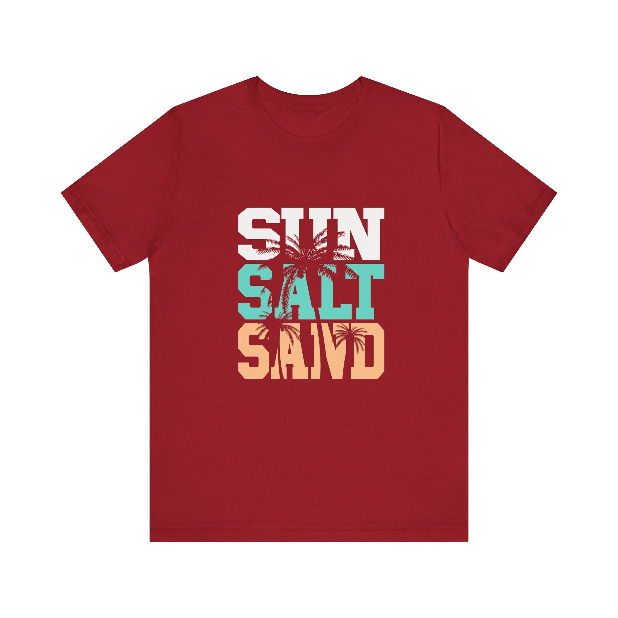 Sun Salt Sand Beach Shirt, Summer Ocean Vacation T-Shirt by PopCultureByDesign36