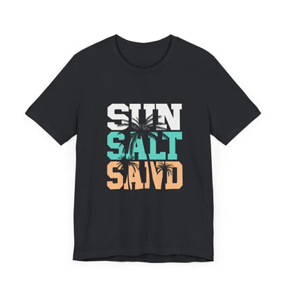 Sun Salt Sand Beach Shirt, Summer Ocean Vacation T-Shirt - Popbydesign