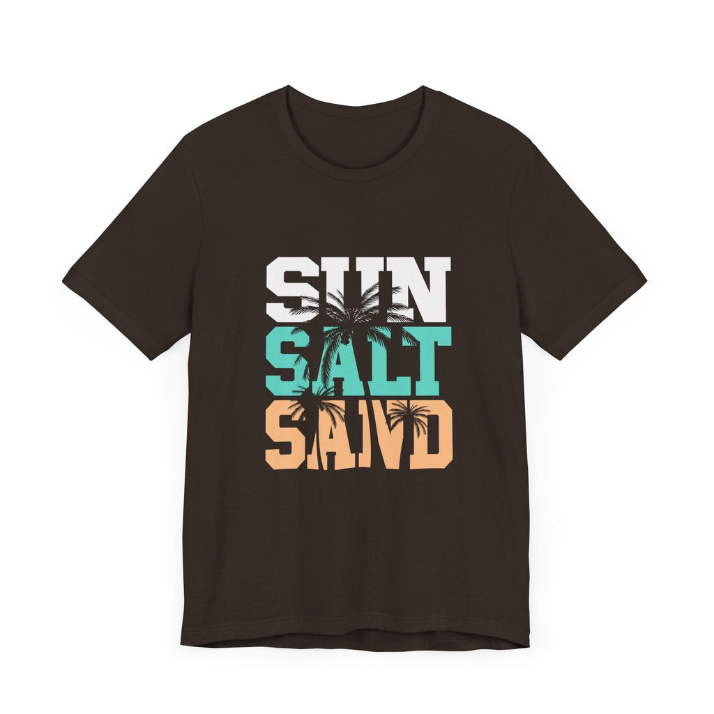 Sun Salt Sand Beach Shirt, Summer Ocean Vacation T-Shirt by PopCultureByDesign36
