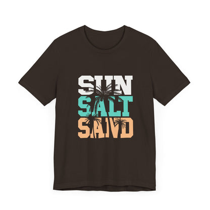 Sun Salt Sand Beach Shirt, Summer Ocean Vacation T-Shirt - Popbydesign