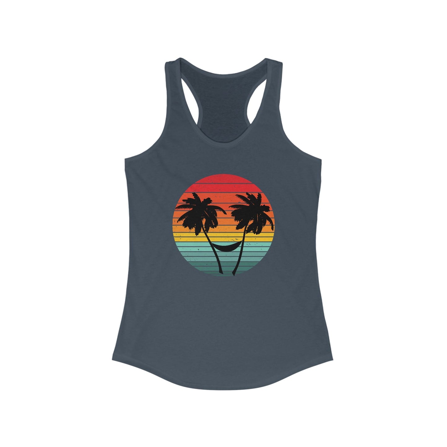 Sunset Vibes tank, Salty Beach , Retro Sunset, Beach Vibes - Popbydesign
