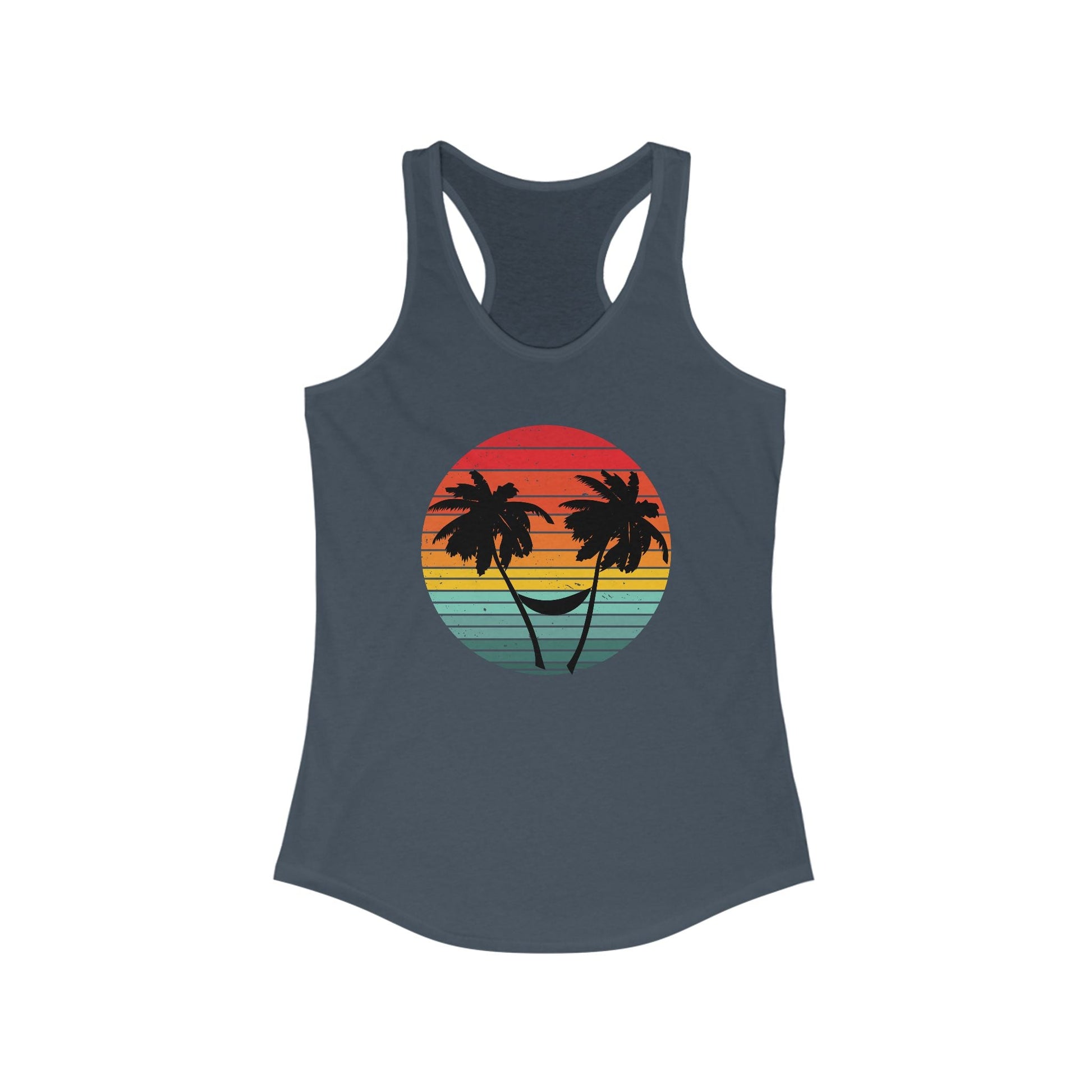 Sunset Vibes tank, Salty Beach , Retro Sunset, Beach Vibes - Popbydesign
