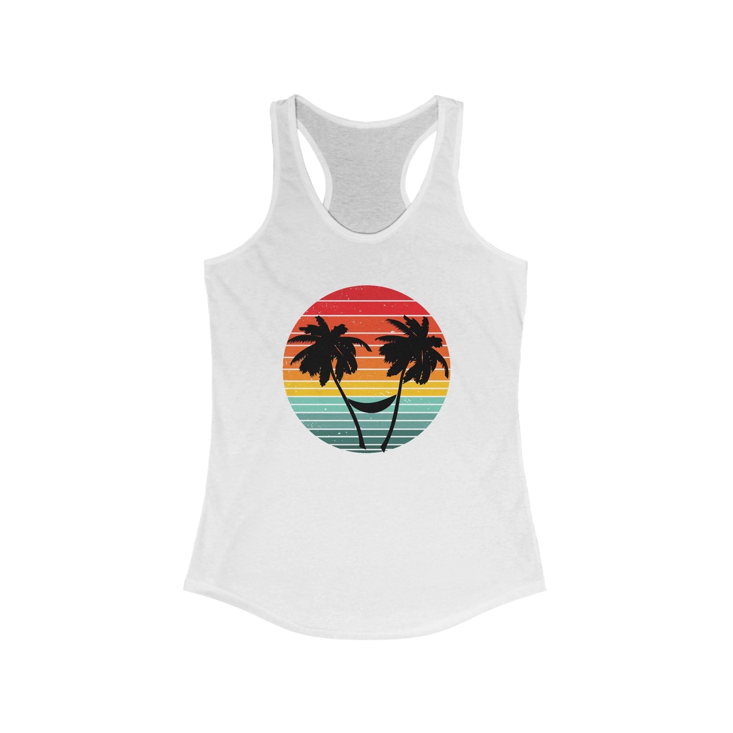 Sunset Vibes tank, Salty Beach , Retro Sunset, Beach Vibes - Popbydesign