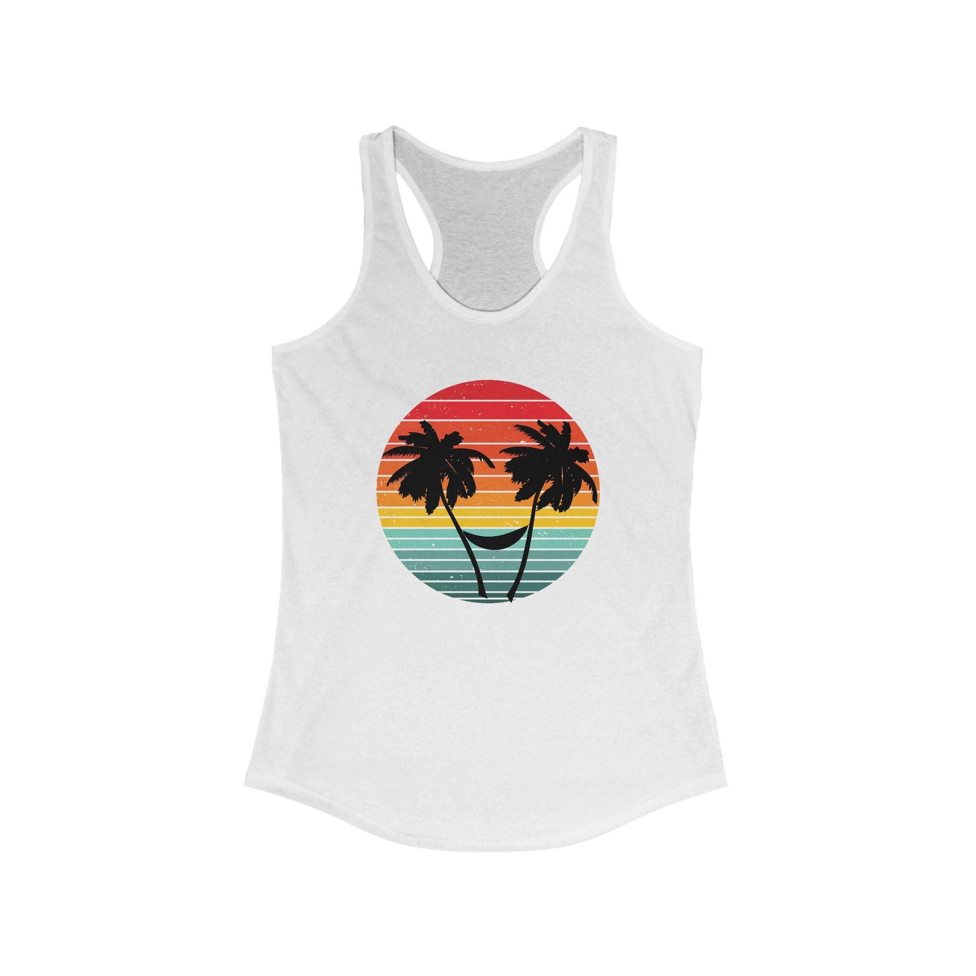 Sunset Vibes tank, Salty Beach , Retro Sunset, Beach Vibes - Popbydesign