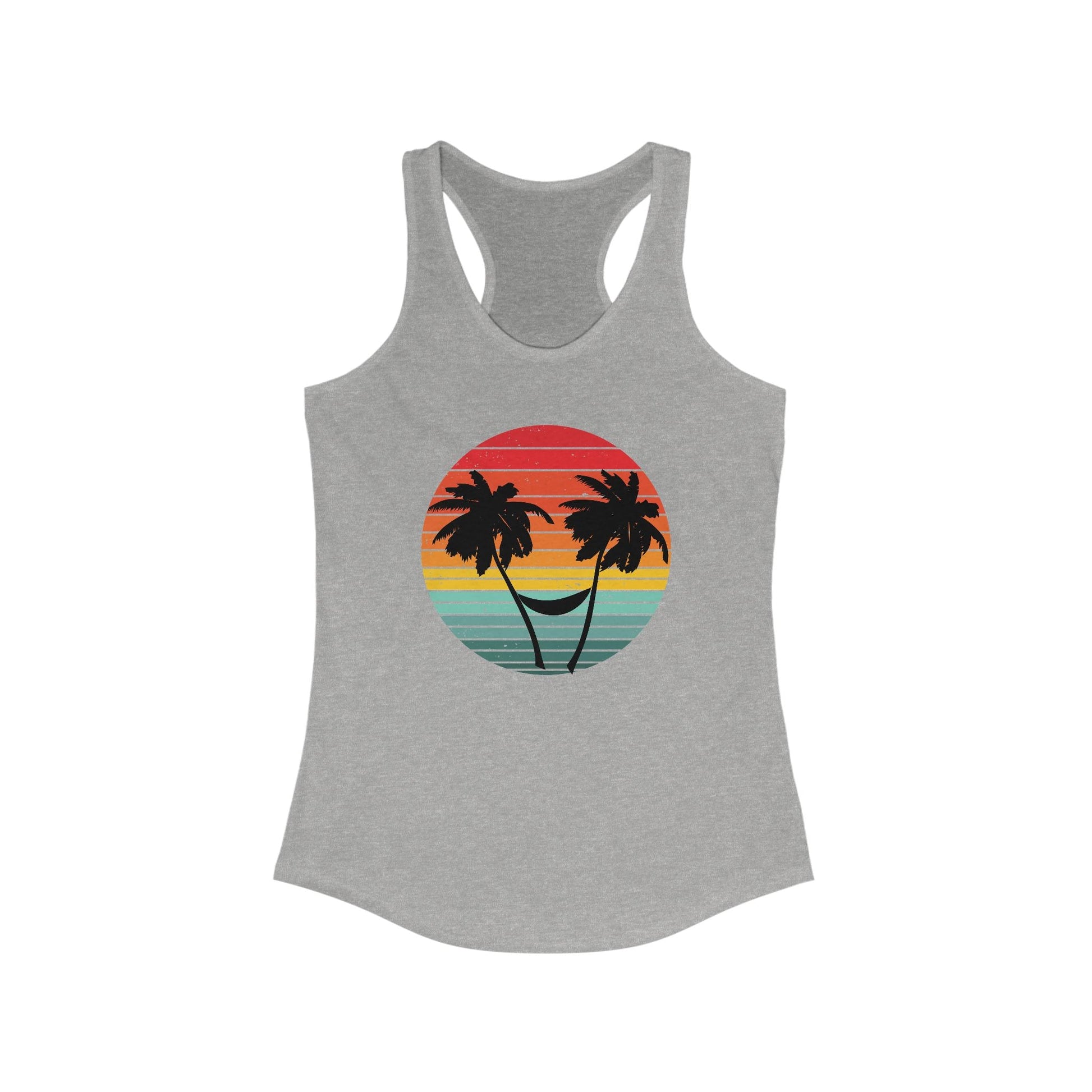 Sunset Vibes tank, Salty Beach , Retro Sunset, Beach Vibes - Popbydesign