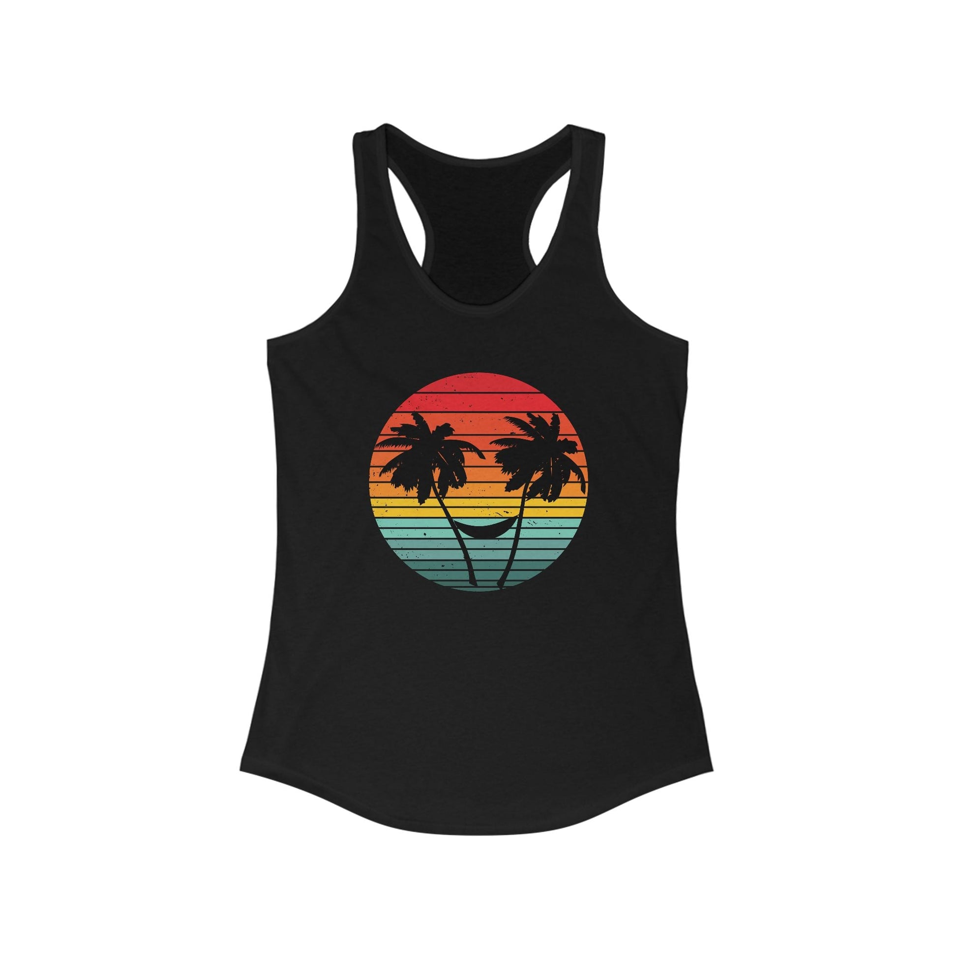 Sunset Vibes tank, Salty Beach , Retro Sunset, Beach Vibes - Popbydesign