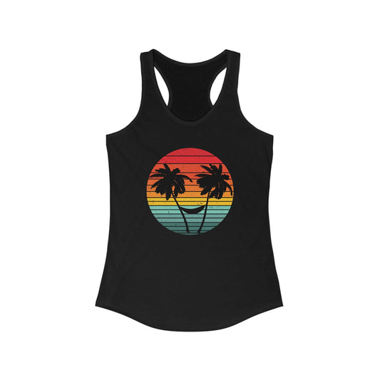 Sunset Vibes tank, Salty Beach , Retro Sunset, Beach Vibes - Popbydesign