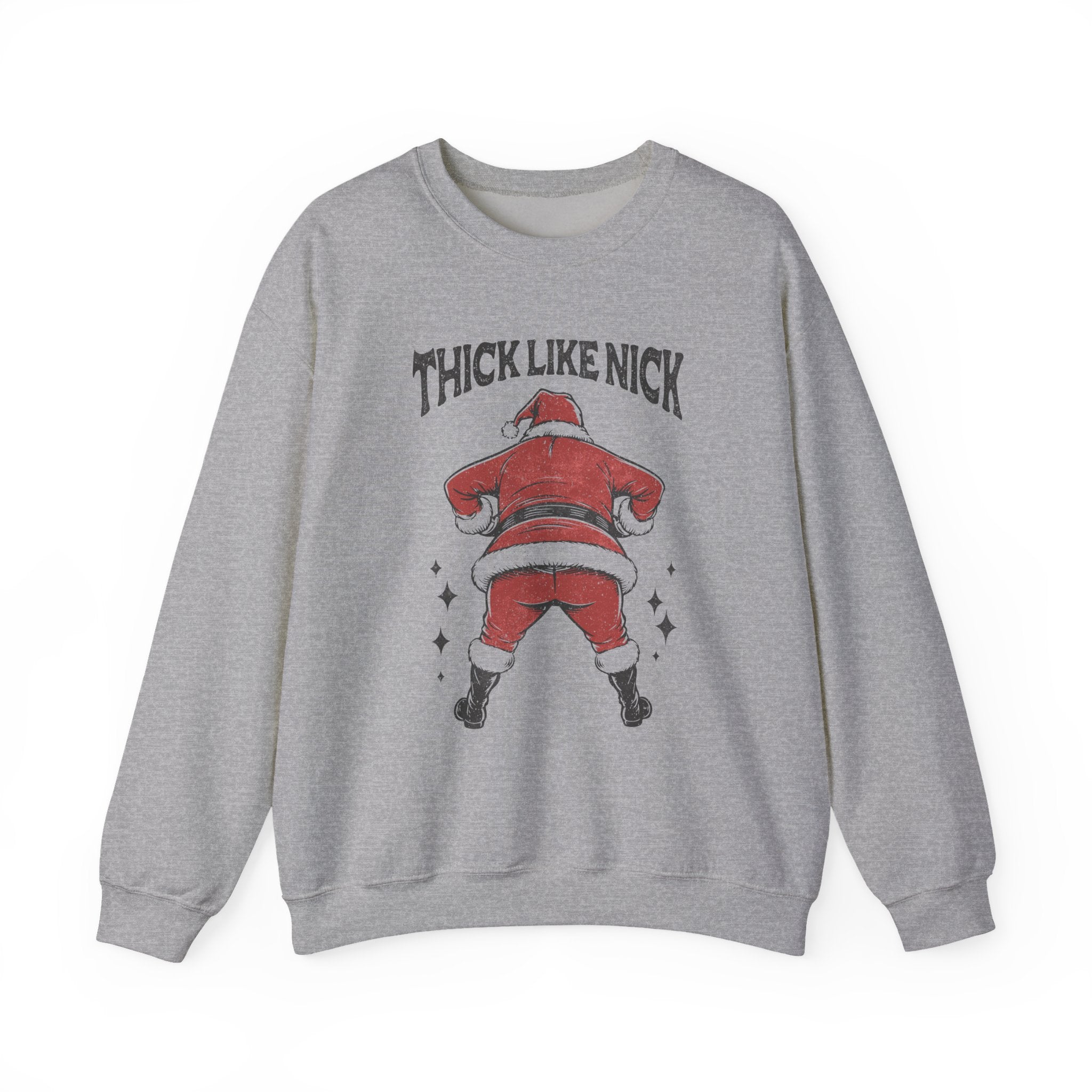 Thick like Nick Christmas Shirt, Funny santa sweatshirt by PopCultureByDesign36