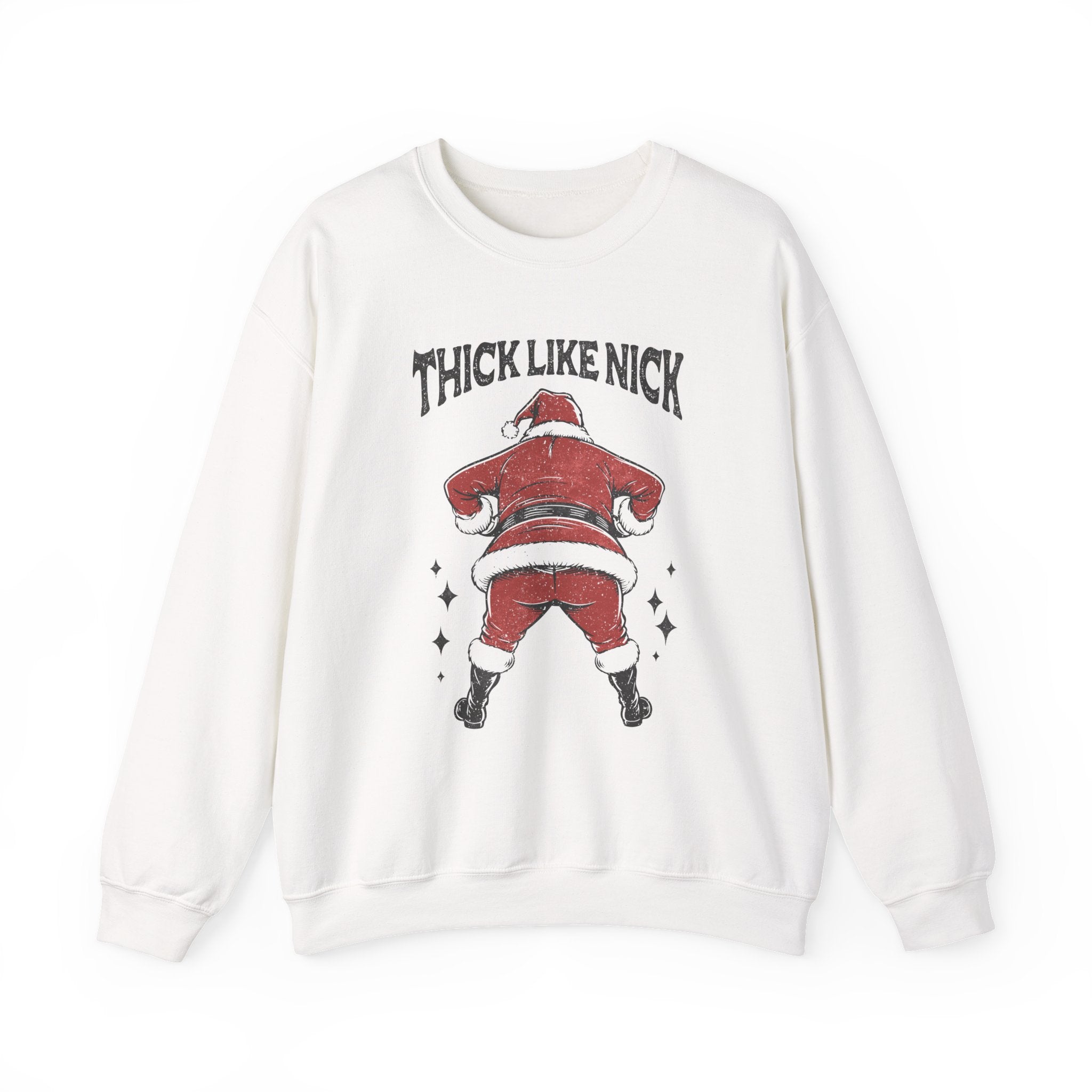 Thick like Nick Christmas Shirt, Funny santa sweatshirt by PopCultureByDesign36