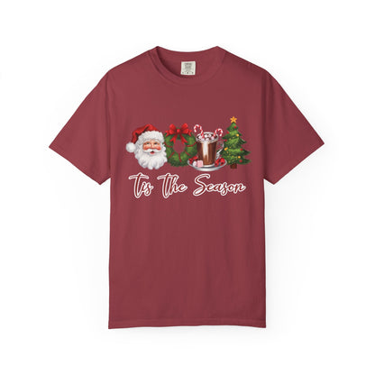 Tis the Season, Retro Christmas, Santa Claus Watercolor Christmas - Popbydesign