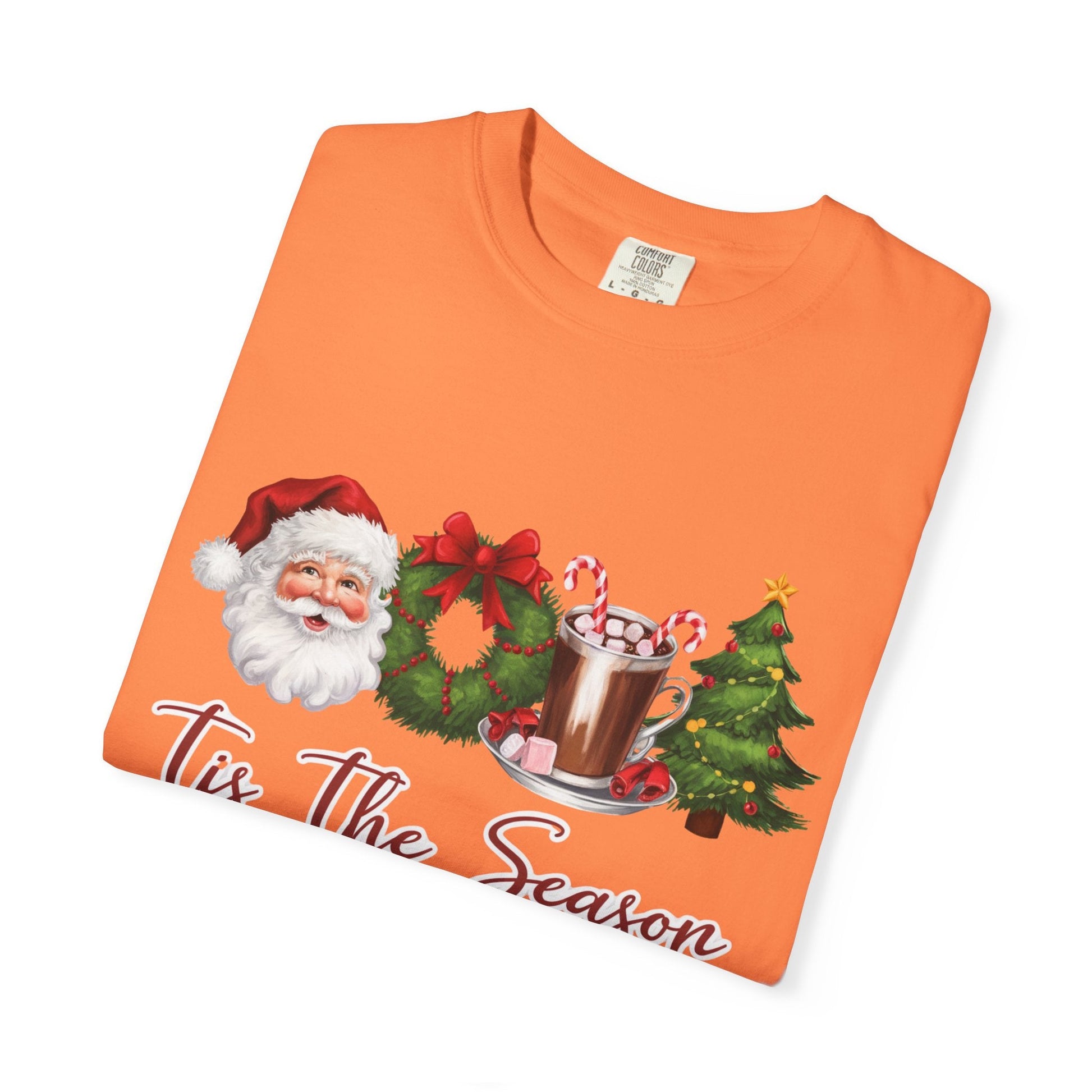Tis the Season, Retro Christmas, Santa Claus Watercolor Christmas - Popbydesign