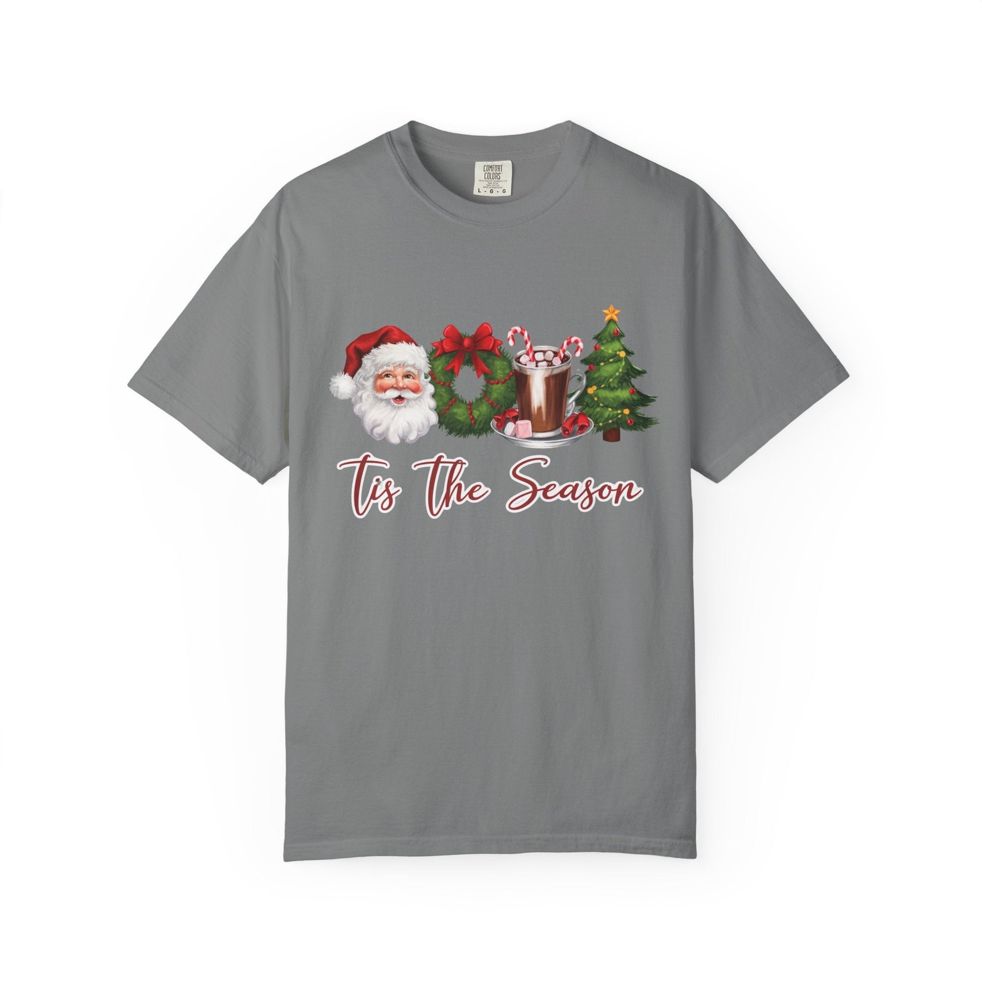 Tis the Season, Retro Christmas, Santa Claus Watercolor Christmas - Popbydesign