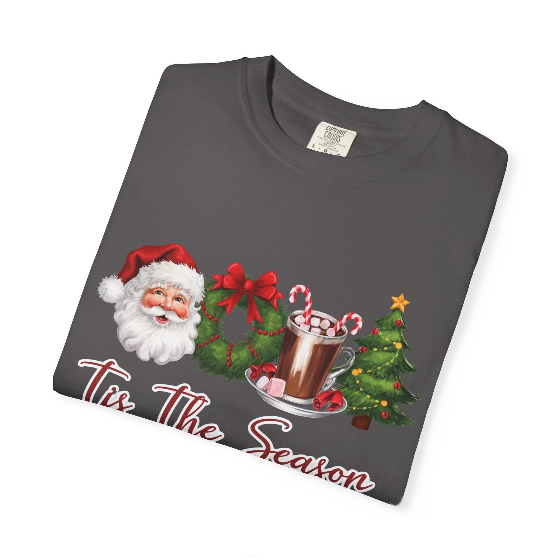 Tis the Season, Retro Christmas, Santa Claus Watercolor Christmas - Popbydesign