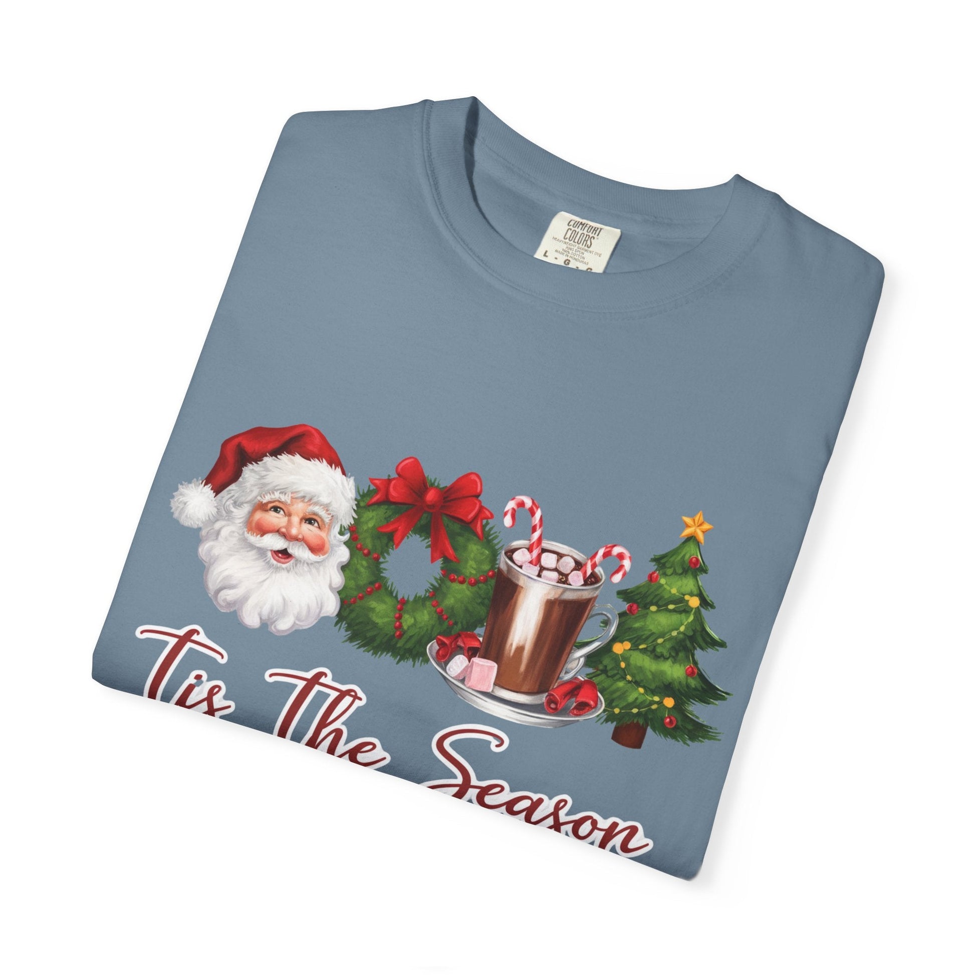 Tis the Season, Retro Christmas, Santa Claus Watercolor Christmas - Popbydesign
