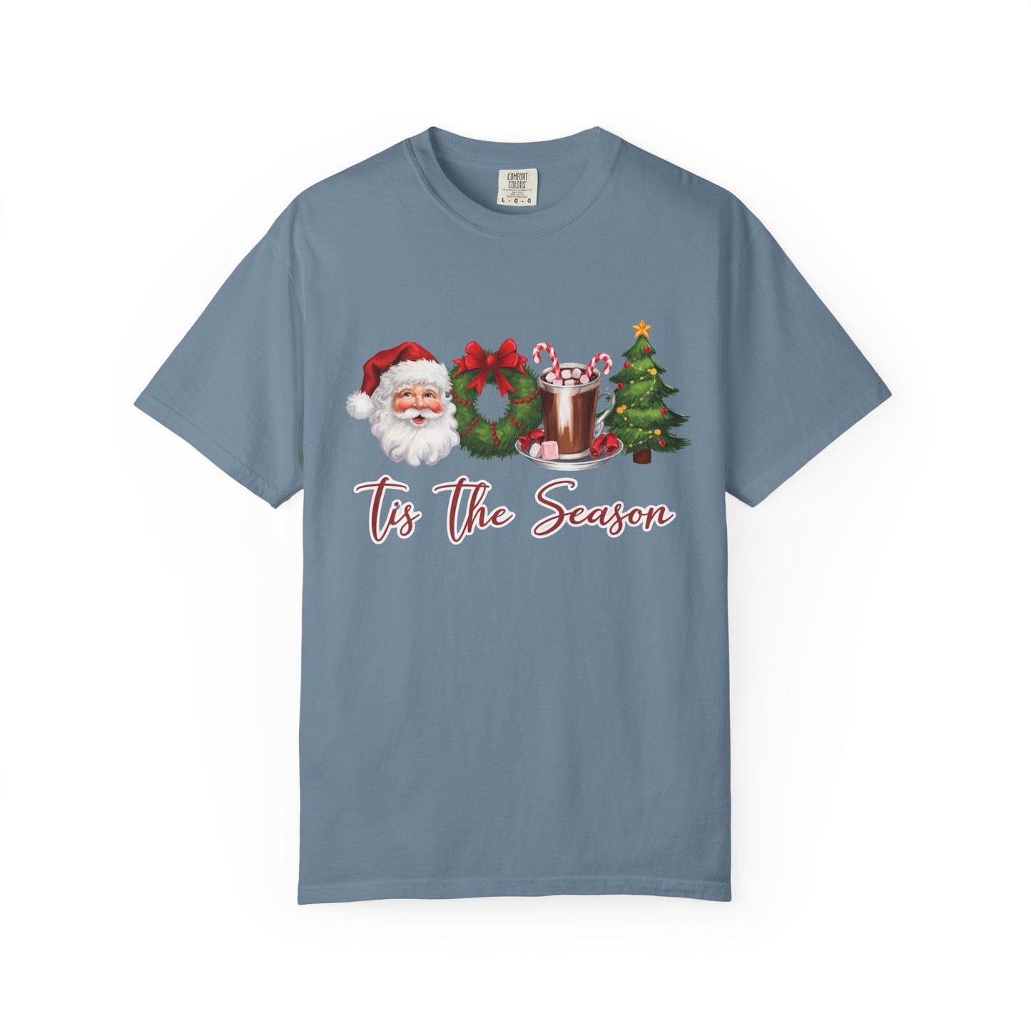 Tis the Season, Retro Christmas, Santa Claus Watercolor Christmas - Popbydesign
