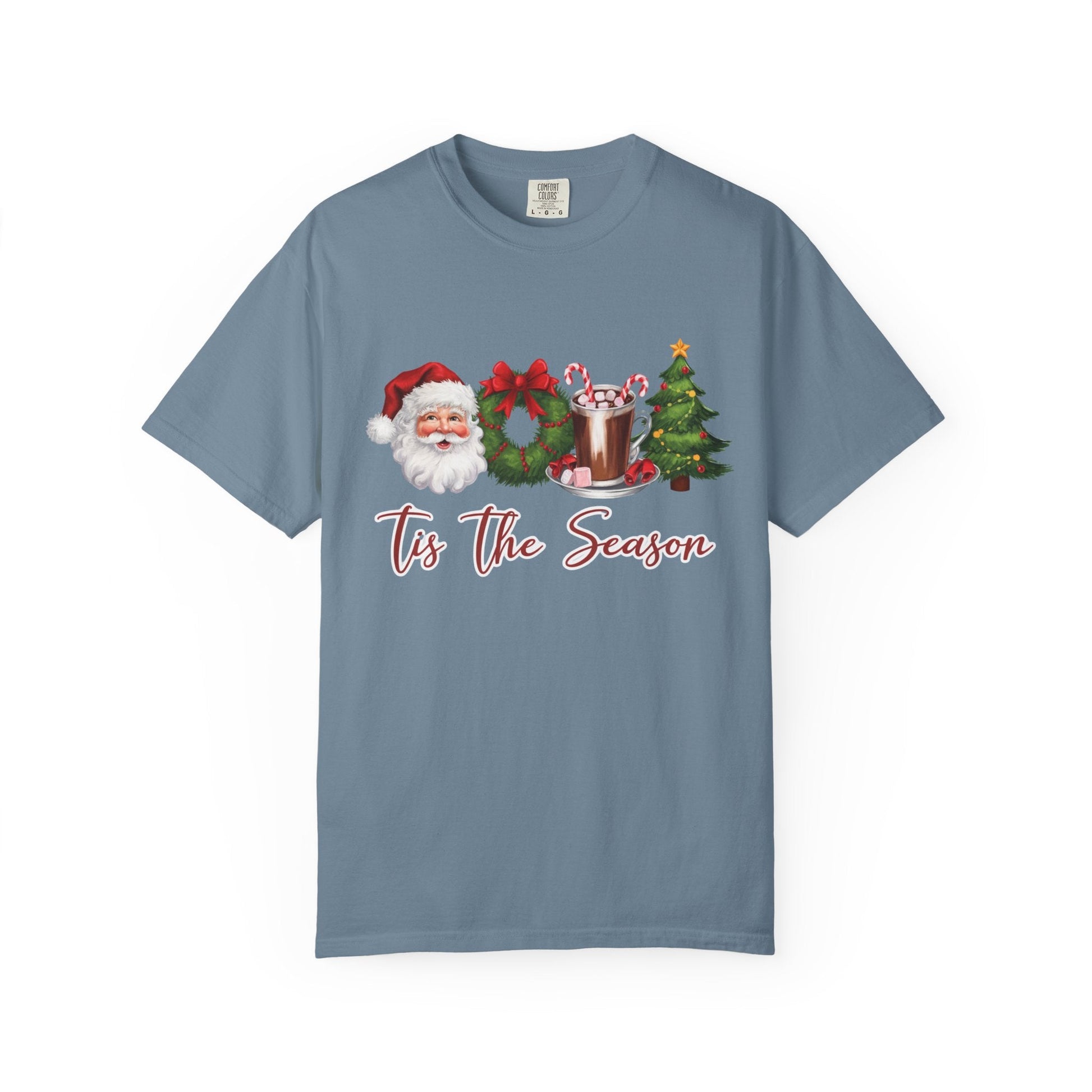 Tis the Season, Retro Christmas, Santa Claus Watercolor Christmas - Popbydesign