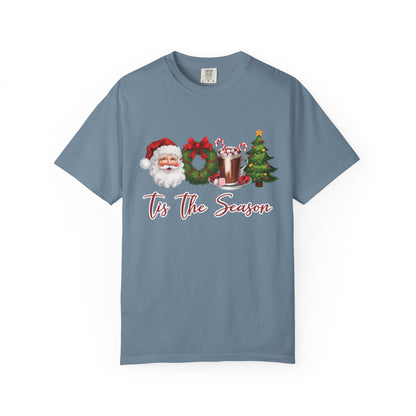 Tis the Season, Retro Christmas, Santa Claus Watercolor Christmas - Popbydesign