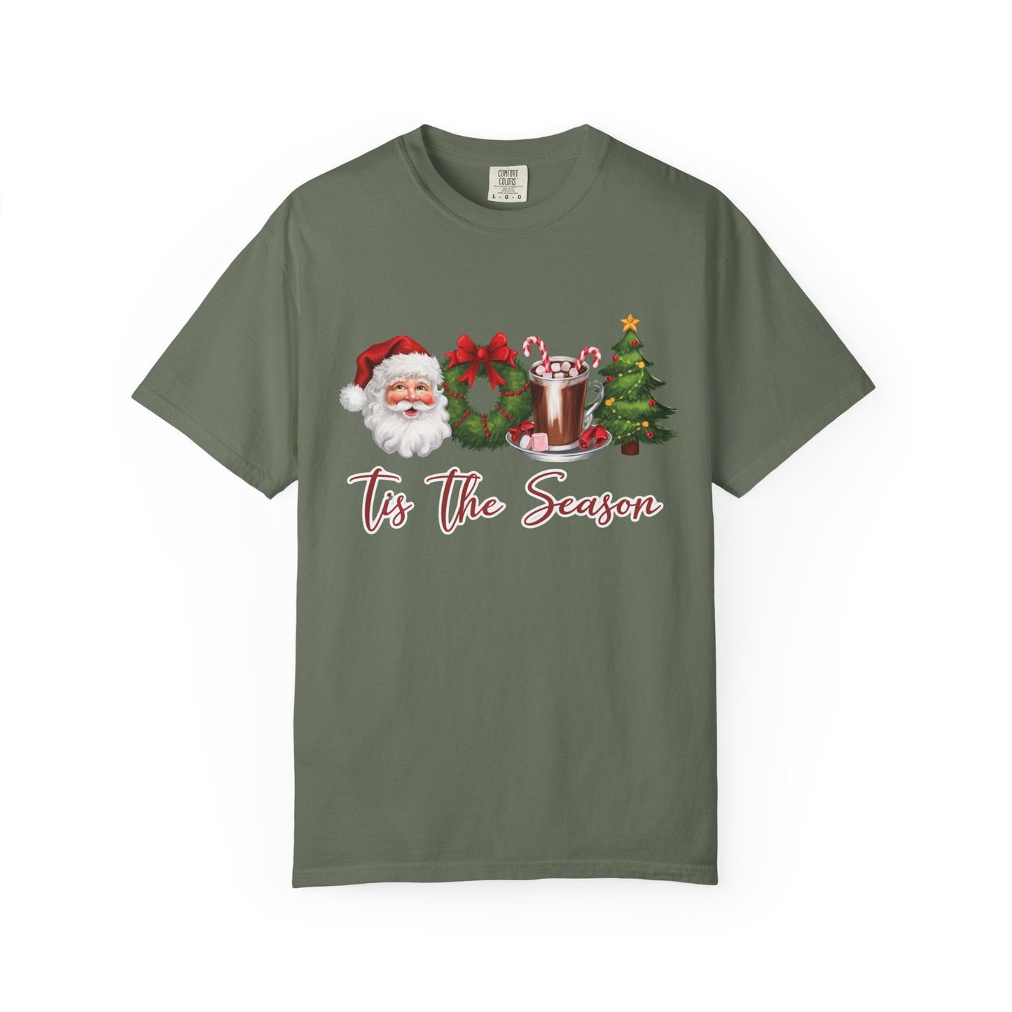 Tis the Season, Retro Christmas, Santa Claus Watercolor Christmas - Popbydesign