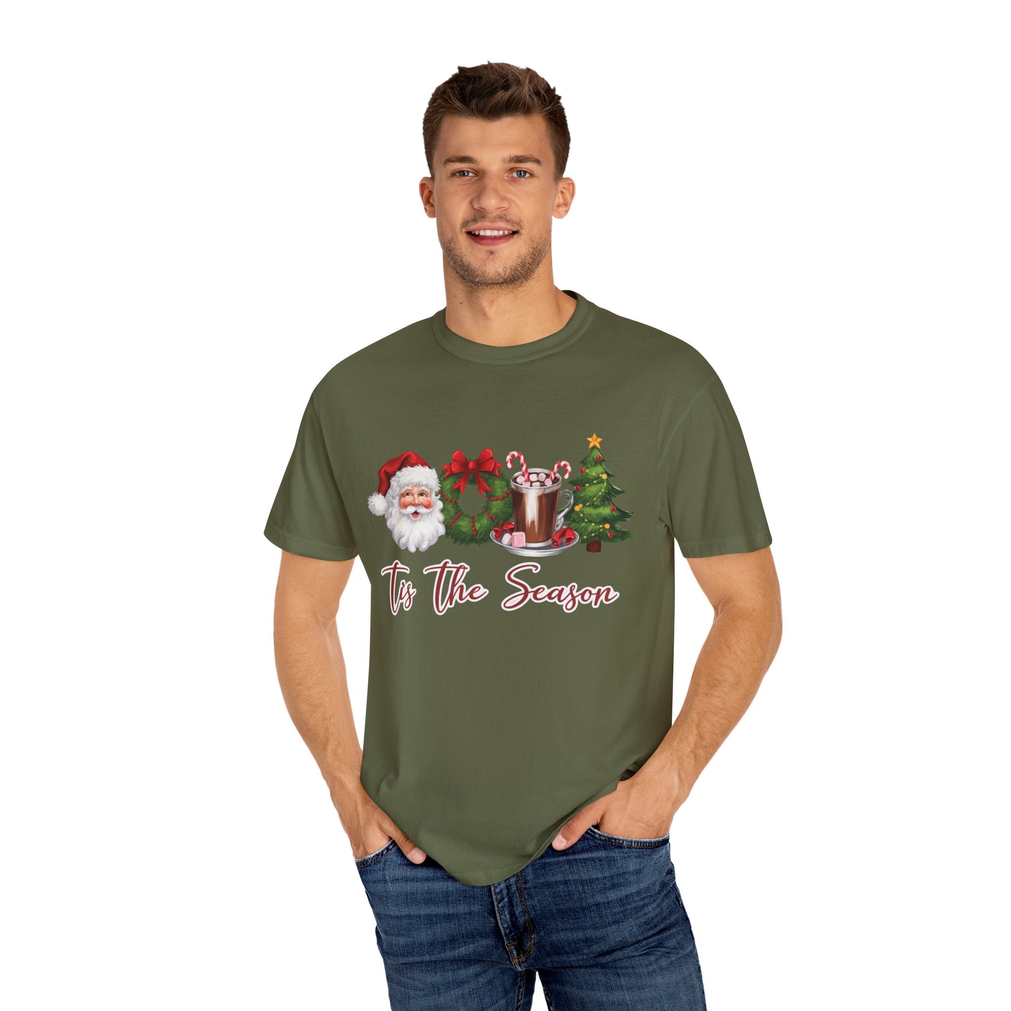Tis the Season, Retro Christmas, Santa Claus Watercolor Christmas by PopCultureByDesign36