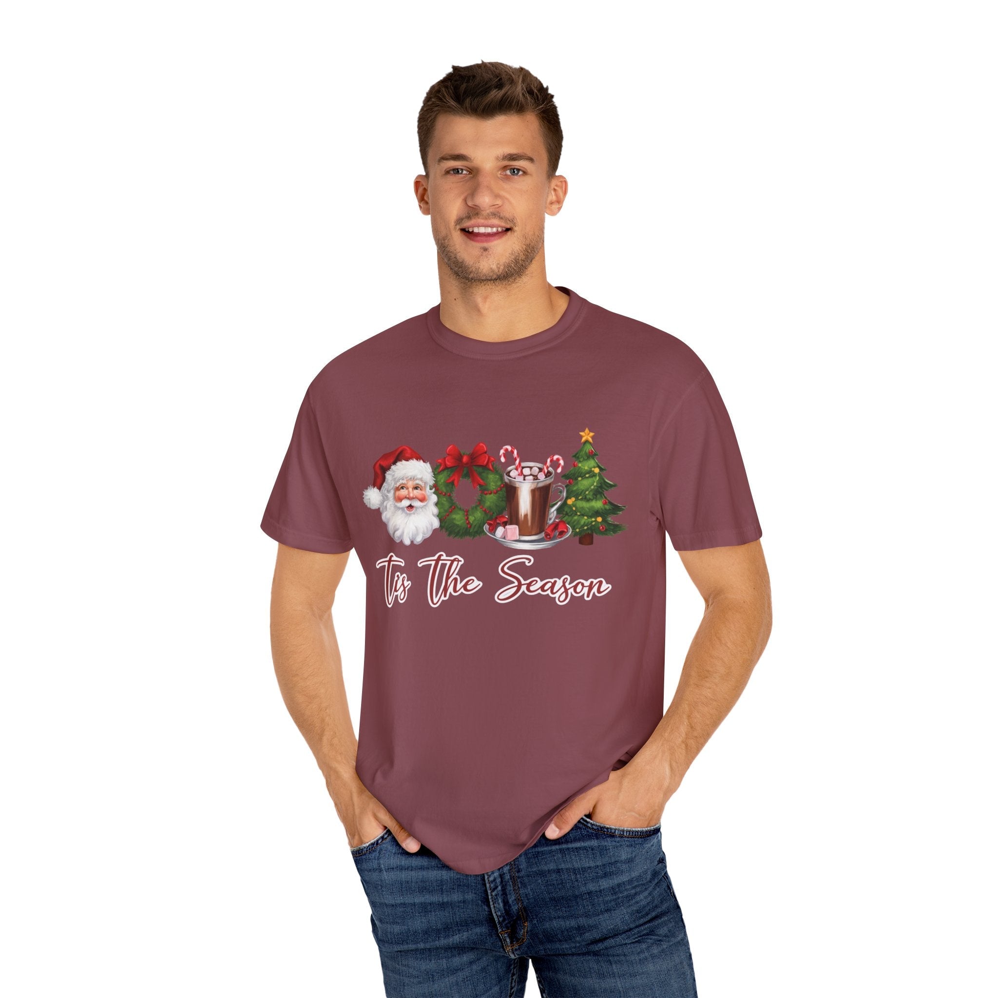 Tis the Season, Retro Christmas, Santa Claus Watercolor Christmas by PopCultureByDesign36