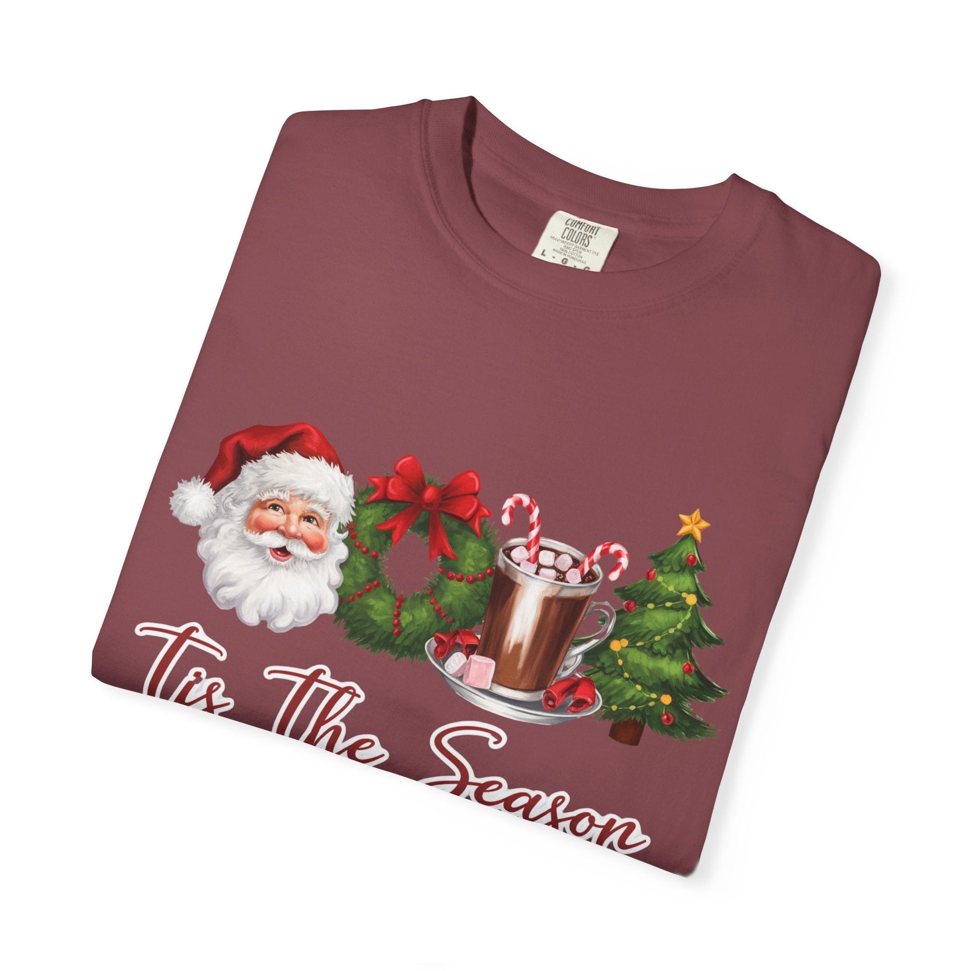 Tis the Season, Retro Christmas, Santa Claus Watercolor Christmas - Popbydesign