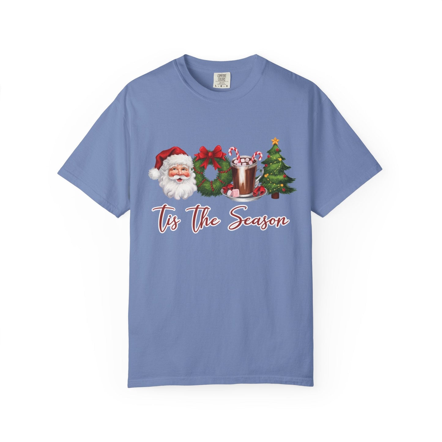 Tis the Season, Retro Christmas, Santa Claus Watercolor Christmas - Popbydesign