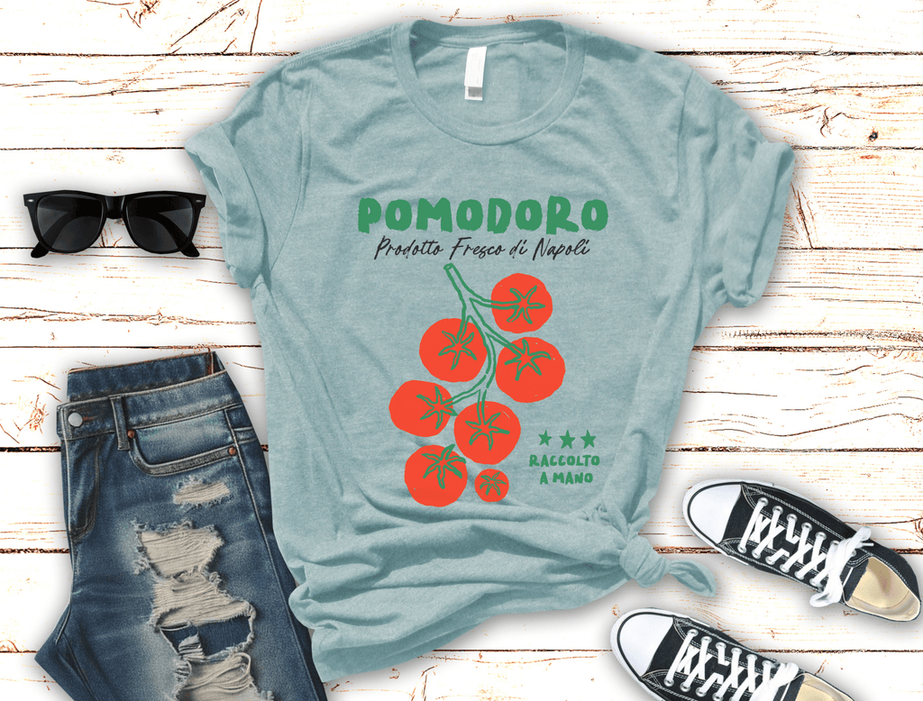 Tomato Shirt, Chef Tee, Garden Shirt, Farmers Market Tshirt by PopCultureByDesign36