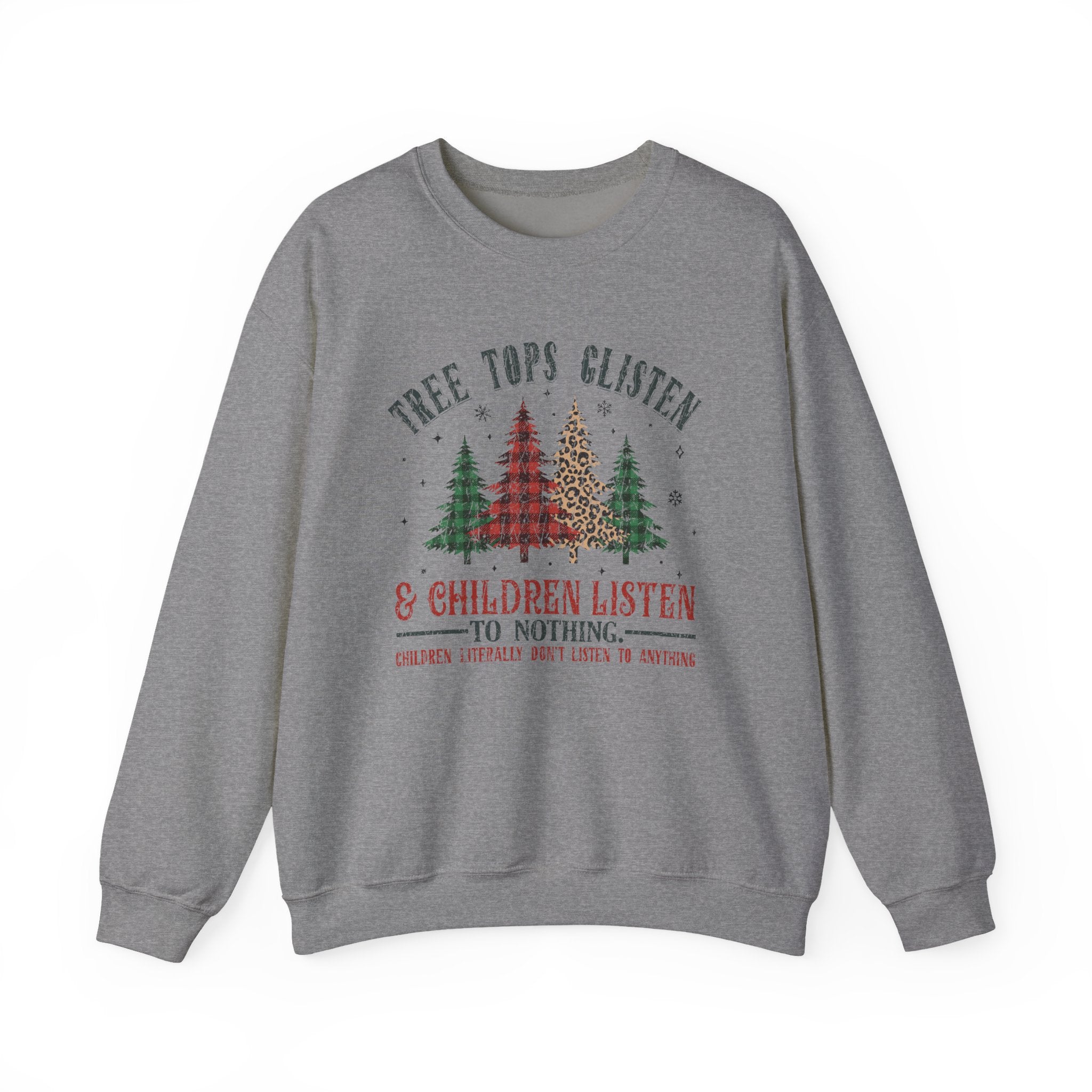 Tree Tops Glisten Sweatshirt, Christmas Sweatshirt by PopCultureByDesign36