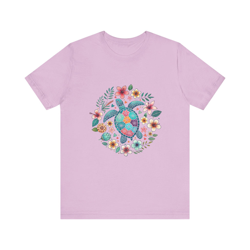 Turtle Ocean Sun T-Shirt, Floral Turtle Shirt, Boho Beach Tshirt by PopCultureByDesign36