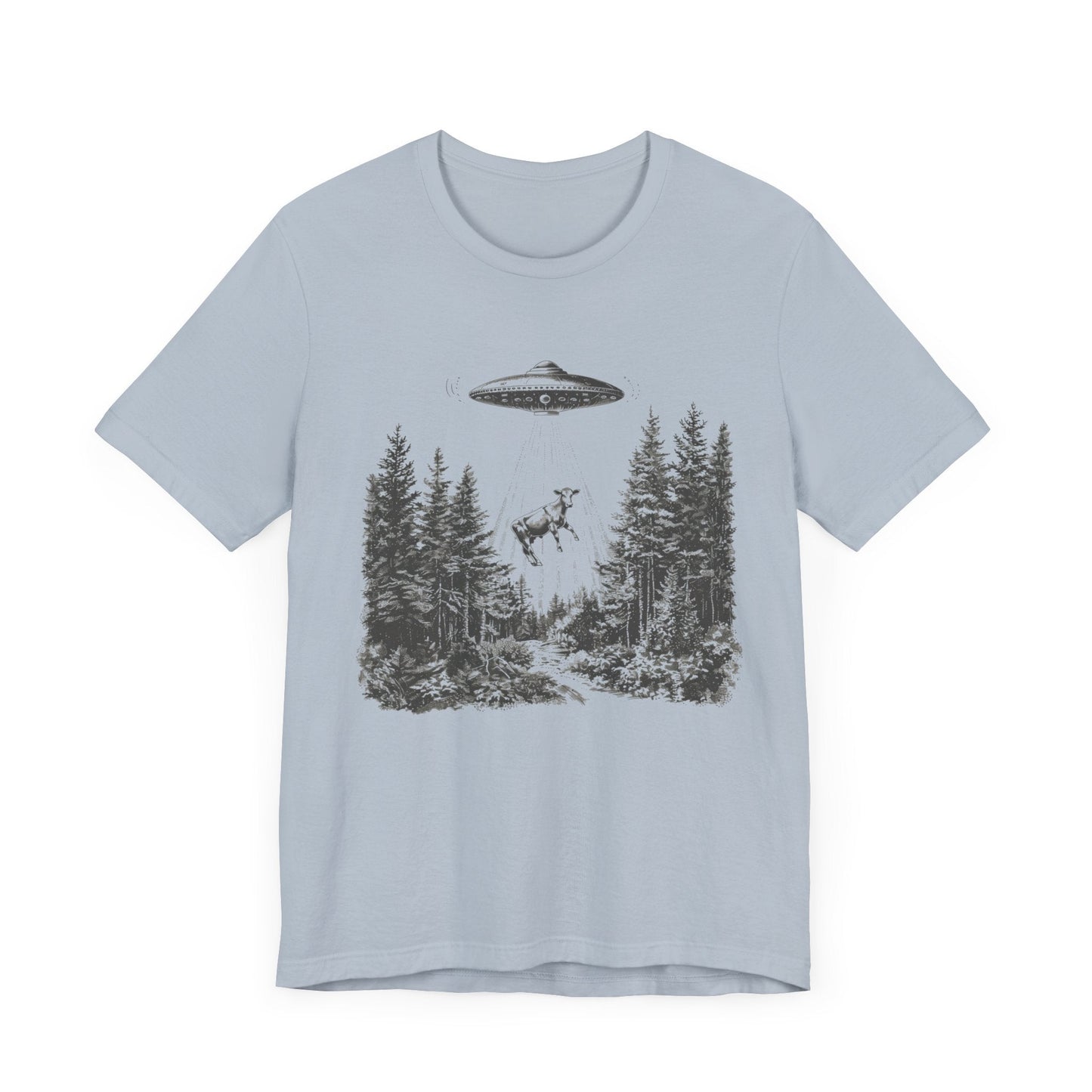 Ufo Cow Shirt, Retro T-Shirt, Vintage Cow Ufo TShirt, Ufo Graphic Tee - Popbydesign