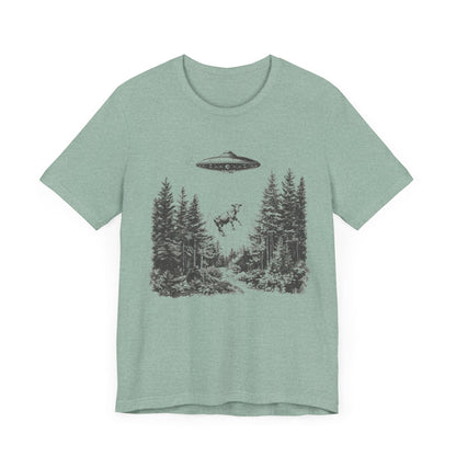 Ufo Cow Shirt, Retro T-Shirt, Vintage Cow Ufo TShirt, Ufo Graphic Tee - Popbydesign